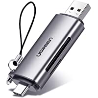 UGREEN USB Tipo C Lector Tarjetas SD Micro SD- 2 En 1 USB C Lector Tarjeta de Memoria USB 3.0 Lectura Simultánea SD…